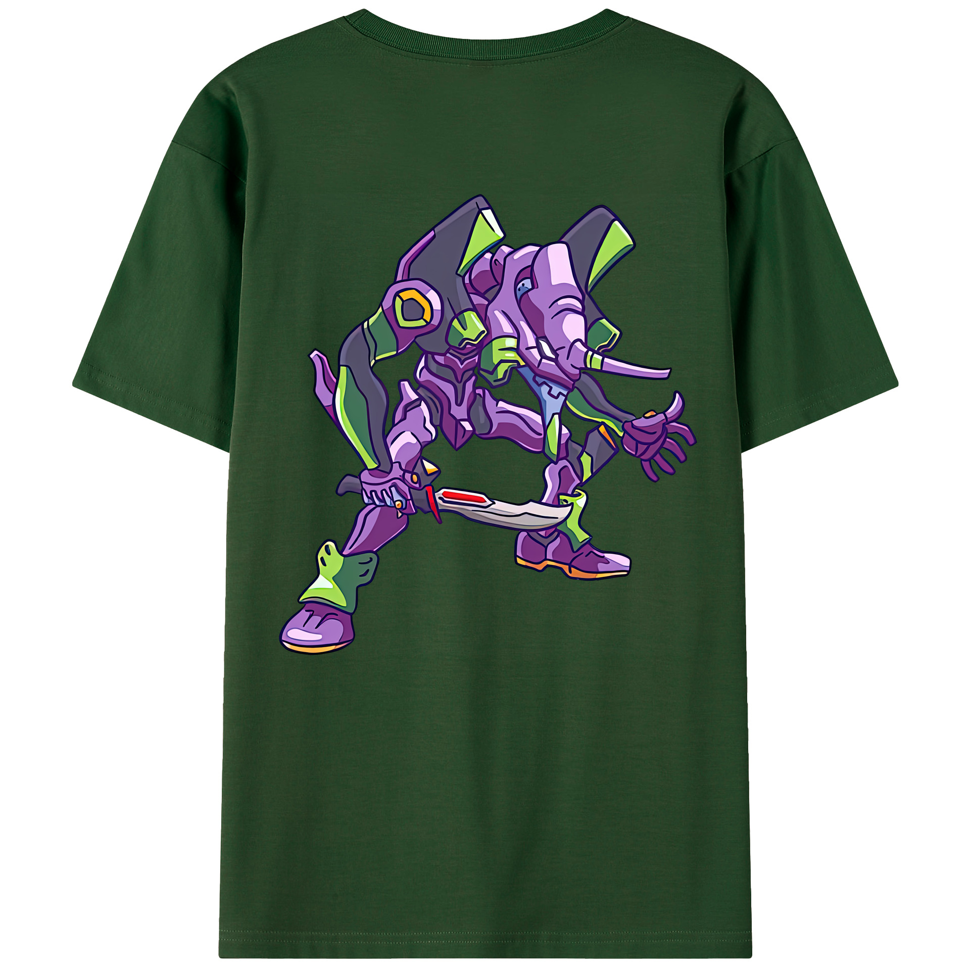 （画像用） EVA 新世紀エヴァンゲリオン 綿100％半袖Tシャツ（背面プリント）
